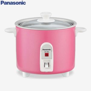 Panasonic 3Ltr. Drum Baby Cooker with Anodized Aluminium Pan (Metallic Pink) SR-3NA-D