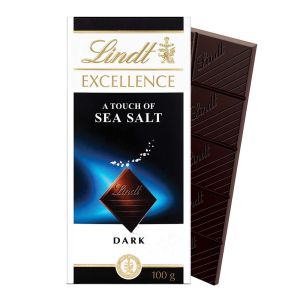Lindt Excellence Sea Salt Dark Chocolate 100Gm