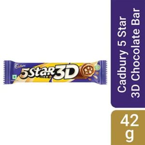 Cadbury 5 Star 3D Chocolate Bar 42Gm (Pack of 2)