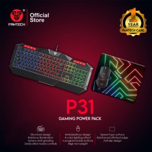 Fantech P31 Keyboard, Mouse and Mousepad Gaming Pack