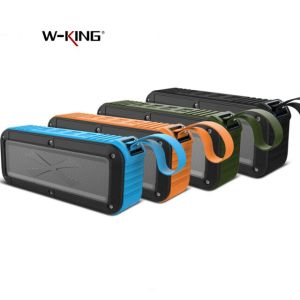 W-king S20 Waterproof Outdoor Sports Portable Shockproof Wireless Bluetooth Speakers (FM Radio/TF Card Player/Aux Input/Hands-Free Calls/NFC Function)