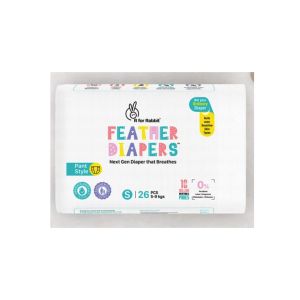 R for Rabbit Feather Diapers S ( Pant Style)-DFD1R26 ( 5-9 kgs)