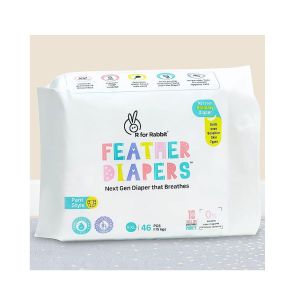 R for Rabbit Feather Diapers XXL ( Pant Style)-DFD5R46 ( >15kgs)