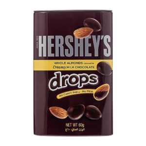 Hershey's Whole Almonds Creamy Drops Milk Chocolate 60Gm