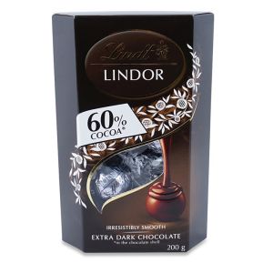 Lindt Lindor 60% Dark Chocolate Cornet Truffles 200Gm