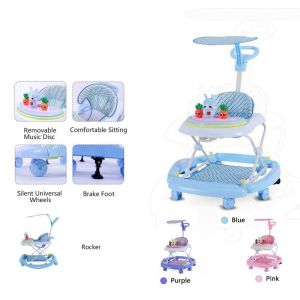 360 Degree Rotating New Model Round Outdoor Baby Walker With Music