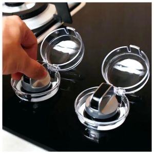 Babycare Transparent Gas / Oven Knob Cover For Baby Safety