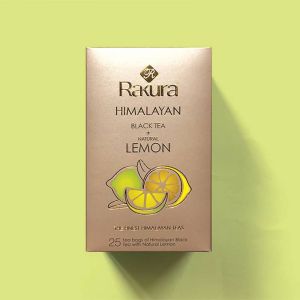 Rakura Himalayan Black Tea and  Natural Lemon 25Tea Bags