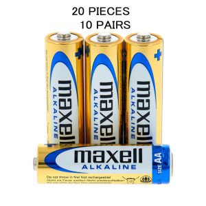 Maxell Alkaline Long Discharge Life AA Sized 1.5v Battery 20 Pcs (10 Pair)