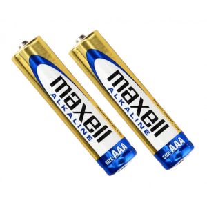 Maxell Alkaline AAA Sized 1.5V Battery 2 Pcs (1 Pair), Long Lasting and Reliable