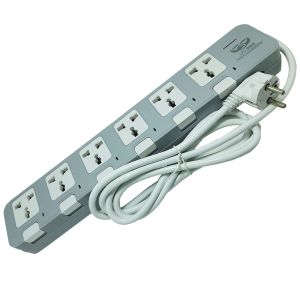 Lucky Hawk (LH-986) Surge Protector 100% Copper Accessories 6 Port 2500W (13A) Universal Authentic Extension Multiplug