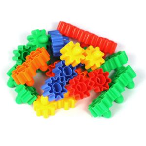 Gear Shapes Interlocking Building Blocks Set Educational Construction Toys Puzzle Learning Game for Baby & Toddlers