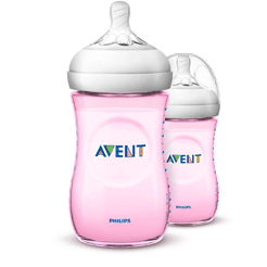 Philips Avent SCF694/23 Natural Baby Bottle 260ml/9oz Twin Pack 1m+