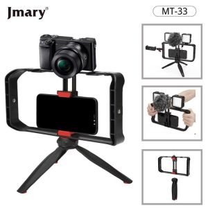 Jmary Multi-Function Tripod with Kit Handel Phone Holder Rig Cage for Smartphone MT-33