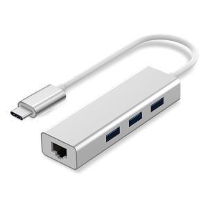USB 3.0 Type-C to Gigabit Ethernet LAN Network 3 USB Ports Converter