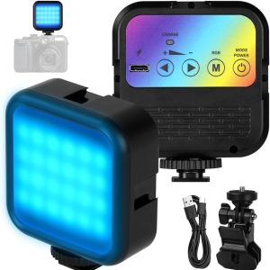 RGB Rechargeable Mini LED Video & Photography Lighting With Cold Shoe Mount WL-R1