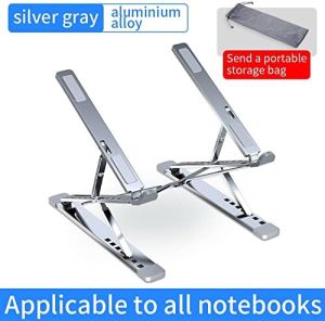 Adjustable Aluminum Portable Laptop Stand with Comfort Angle
