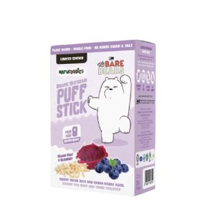 Natufoodies Organic Multigrain Puff Stick- Dragon Fruit & Blueberry 21Gm