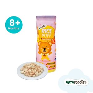 Natufoodies Rice Puff- Banana Strawberry 60Gm (8M+)