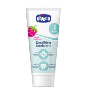 Chicco Toothpaste Strawberry Flavour for 12m+ Baby Fluoride-free 50ml