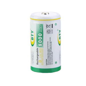 BTY HR20 1.2V 8000mAh D Size Ni-MH Rechargeable Battery Cell For High Current Drain Applications