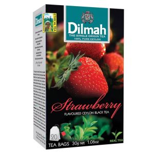 Dilmah Strawberry Flavored Tea 20 Tea Bags
