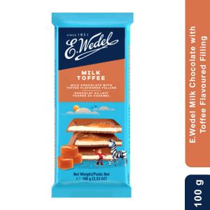E.Wedel Milk Chocolate with Toffee Flavoured Filling 100GM