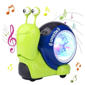 Snail Musical Toy Interactive Crawling Fun with LED Lights
