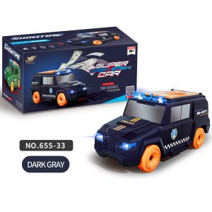 Dynamic Cash Spray Car Vehicle Toy with Light, Music, 360° Rotation, Bump & Go Action