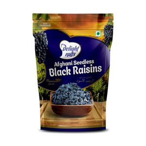 Delight Nuts Black Raisins 200Gm