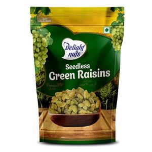 Delight Nuts Seedless Green Raisins 200Gm