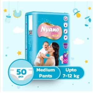 Nyano Baby Diaper 50 Pants Pack M