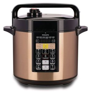 Philips Champagne 6Ltr. 1000W Electric Pressure Cooker HD2139/65