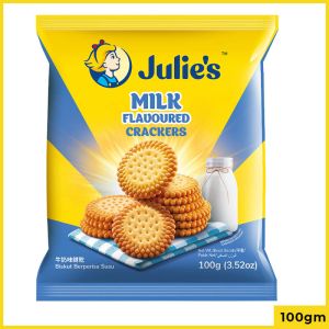 Julies Milk Flavoured Crackers Biscuits 100GM
