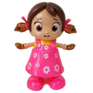 Battery Operated Dancing Girl Musical Toy with 3D Lights & Music