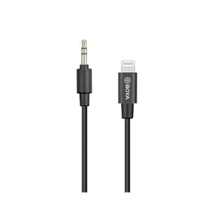 Boya 3.5mm Male TRRS to Male lightning adapter cable (20cm) BY-K1