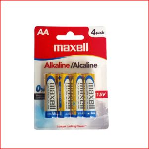 Maxell Alkaline AA Batteries 4Pcs