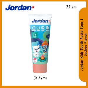 Jordan Kids Lychee Flavor Tooth Paste Step 1 (0-5Yrs) 75Gm