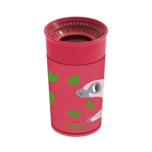 Dr. Brown's Jungle Fun Cheers 360 Spoutless Transition Cup TC01096, Red, - 10 oz/300 ml , 9m+