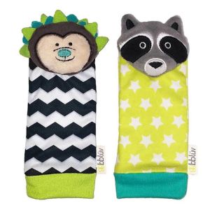 BBluv Duo Foot Finders Hedgehog & Raccoon B0141