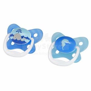 Dr. Brown'S Pv12001-P4 Prevent Butterfly Shield Pacifier Stage 1 0-6M (Assorted Color) - 2 Pcs