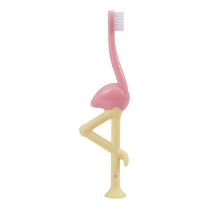 Dr. Brown's HG058-P4 1-Pack Toddler Toothbrush Flamingo - Pink