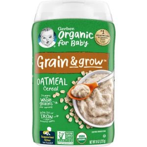 Gerber Organic Oatmeal Single Grain Cereal, 1st Food, 8 oz (227 g)