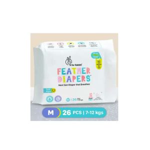 R for Rabbit Feather Diapers M ( Pant Style)-DFD2R26 ( 7-12 kgs)