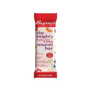 Bagrry's The Mighty Fruits Nuts & Seeds Muesli Bar 35Gm