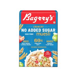 Bagrrys No Added Sugar Crunchy Muesli 500Gm Box