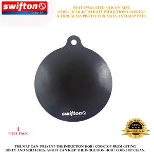 Swifton 1 Piece Heat-insulated Silicon Mats, Simple & Lightweight Induction Cooktop & Hob Glass Protector Mats Anti-Slip Pads.