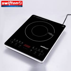 Swifton Single 1 Induction Cooktop Anti Overflow Protection 9 Power Level 8 Cooking Menu Ceramic Glass Child Lock Timer SN-A37SH