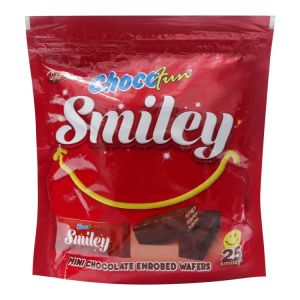 Sujal Chocofun Smiley Mini Chocolate Enrobed Wafers (7Gm X 25Pcs)