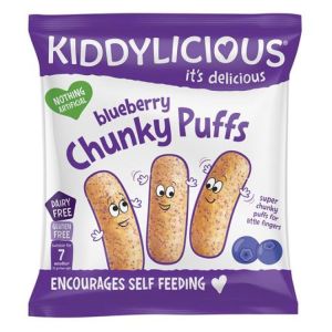 Kiddylicious Chunky Puffs Blueberry 10g For 7M+ Baby